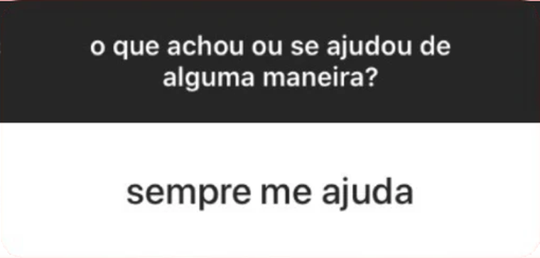 Feedback de cliente sobre leitura astrológica: “sempre me ajuda”
